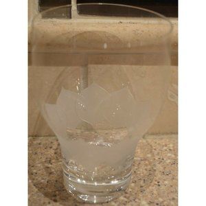 Vtg Rosenthal Studio Linie Lotus Blossoms 4 1/2" 11oz Flat Tumbler Glass (G17)